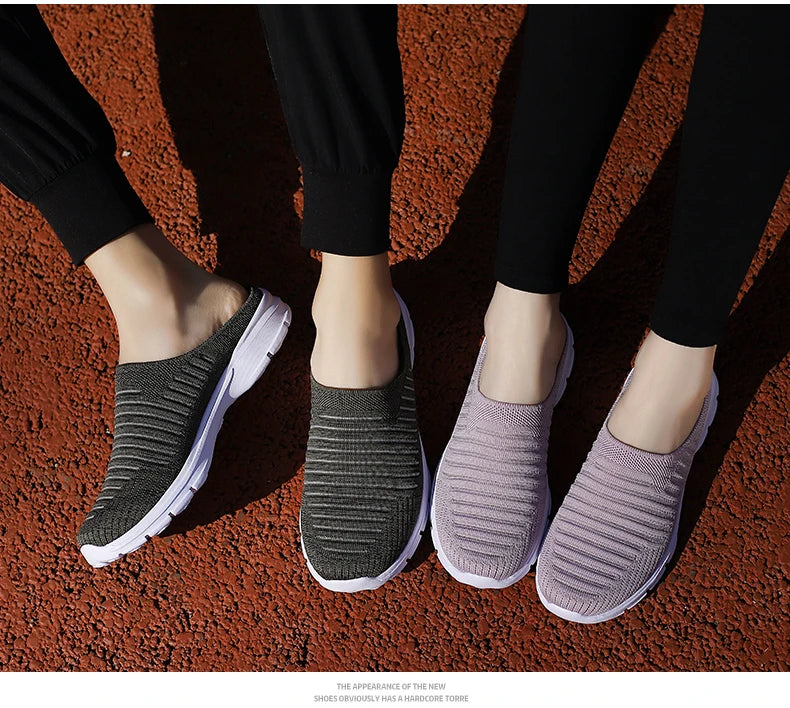 Men Slippers Summer Mesh Breathable Home Indoor Slippers Men Thick Bottom Slides Fashion Couple Walking Shoes Chanclas Hombre