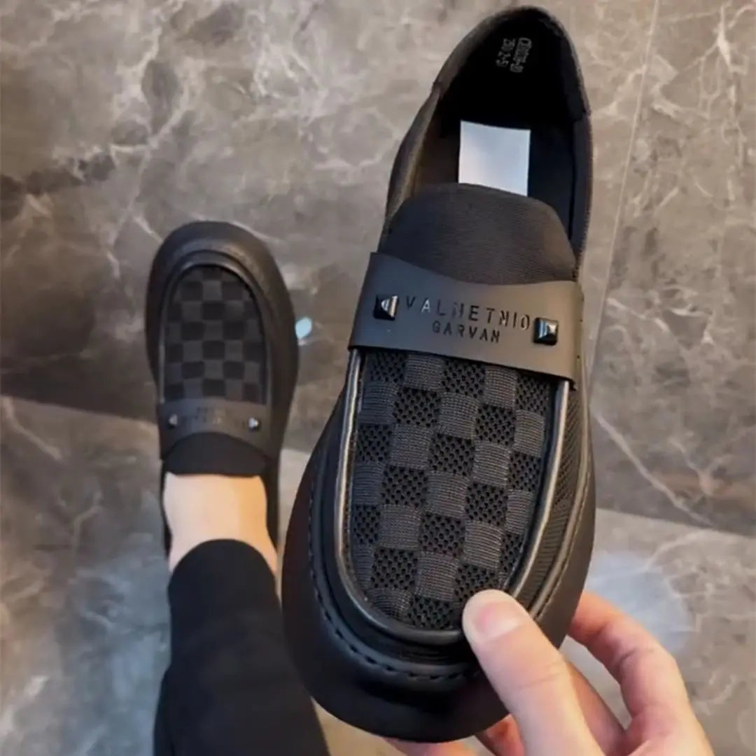 2025 Autumn New British Style Mens Casual Shoes Fashion Trend Board Shoes Male Flat Shoes Platform Business Casual Loafers Mens