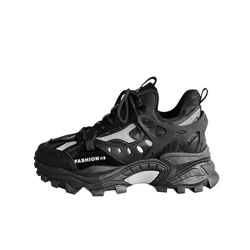 Men's Vulcanized Shoes Luxury Sneakers Harajuku Chunky Sneakers Autumn Running Footwear Male High Fashion Zapatos Hombre