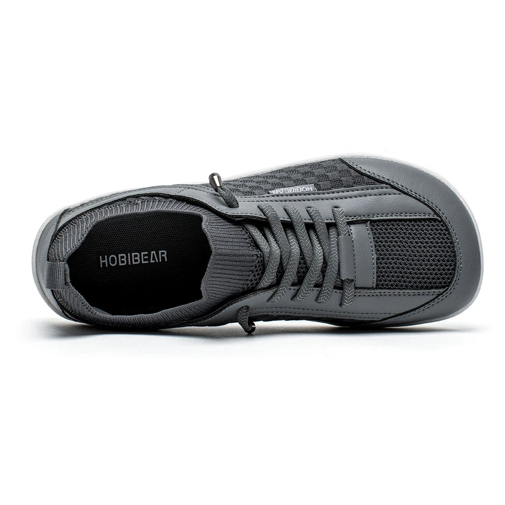HOBIBEAR Men Barefoot Shoes Women Slip On Wide Toe Walking Sneaker | Zero Drop Sole | Lightweight Breathable Minimalist Shoes