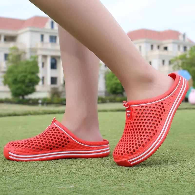 YRZL Men Slippers Lightweight Breathable Fashion Women Shower Slipper High Quality Beach Couple Flip Flop Swimming Shoes
