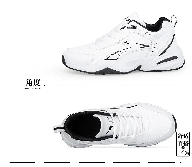 Chunky Sneaker for Men Thick Sole Versatile 2025 New Trend Mesh Lace Up Breathable Casual Sports Shoes Increased Soft Soles
