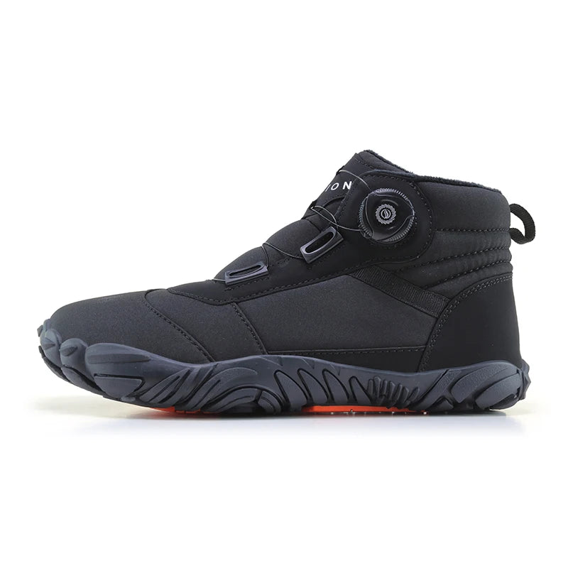 Men Winter Boots Outdoor Barefoot Boots for Women Ankle Boots Plush Warm Snow Shoes Non-slip Sneakers Plus Size Couple Shoes