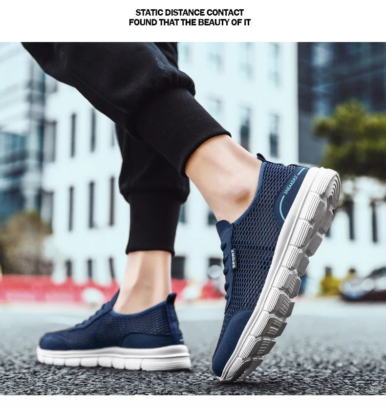 Men Shoes Spring Summer Soft Loafers Walking Shoes Lightweight Mesh Casual Shoes Men Sneakers Tenis Masculino Zapatillas Hombre