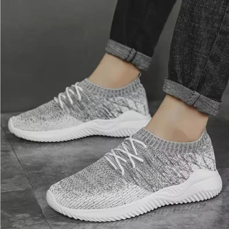 2025 New Men's Casual Shoes Breathable Outdoor Running Shoe Lace Up Lightweight Mens Vulcanized Shoes Plus Size Trend Men Shoes