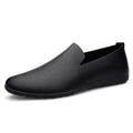 New Mens Casual Leather Shoes Handmade Lightweight Mens Loafers Moccasins Breathable Slip on Flats Soft-Soled Male Driving Shoes