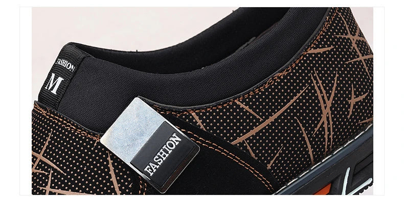 Business Men Leather Shoes for Men 2025 New Comfort Trend Flat Work Shoes Casual Moccasin Sneakers Slip on Big Size Male Loafers