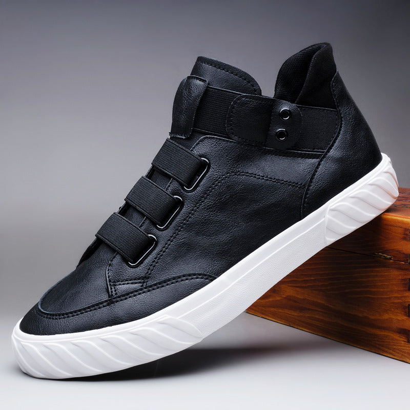 Fashion Shoes New Men's  Black High Top Casual Shoes Men Wear-resisting Loafers Designer Leisure Vulcanized shoes 2023