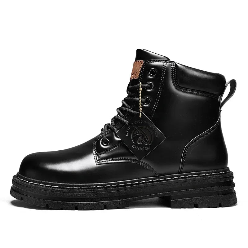 2026 Winter Ankle Boots Men's Boots Outdoor Yellow Boots Classic Design High Top Men Casual Shoes Botas Para Hombre