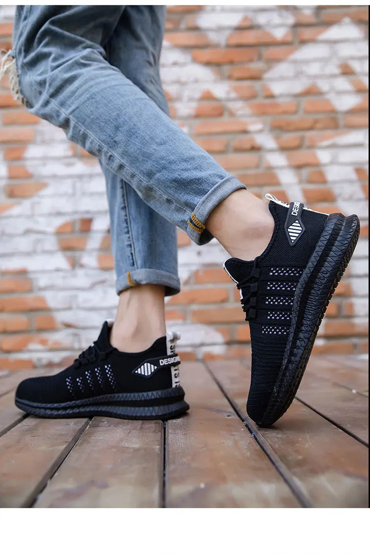 Work Safety Shoes Men's Safety Boots Anti-smash Work Shoes with Steel Toe Shoes Men Work Boots Anti-stab Safety Sneakers Male