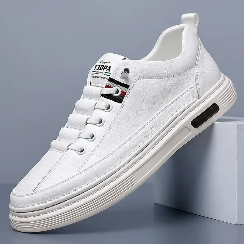 New Leather Shoes for Men Non-slip Sports Fashion Comfortable Sneakers Male Flat Slip-on Casual Brand Men's Casual