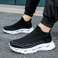 Hiking Shoes Men's Sports Running Black Running Shoes Breathable Mesh Women Lightweight Shock-absorbing Tennis Shoes Large Size