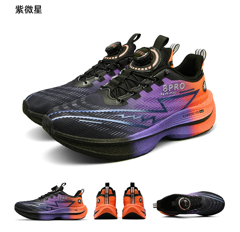 Athletic Running Shoes Men Professional Carbon Board Marathon Sports Breathable Lightweight Women Comfortable Casual Sneakers