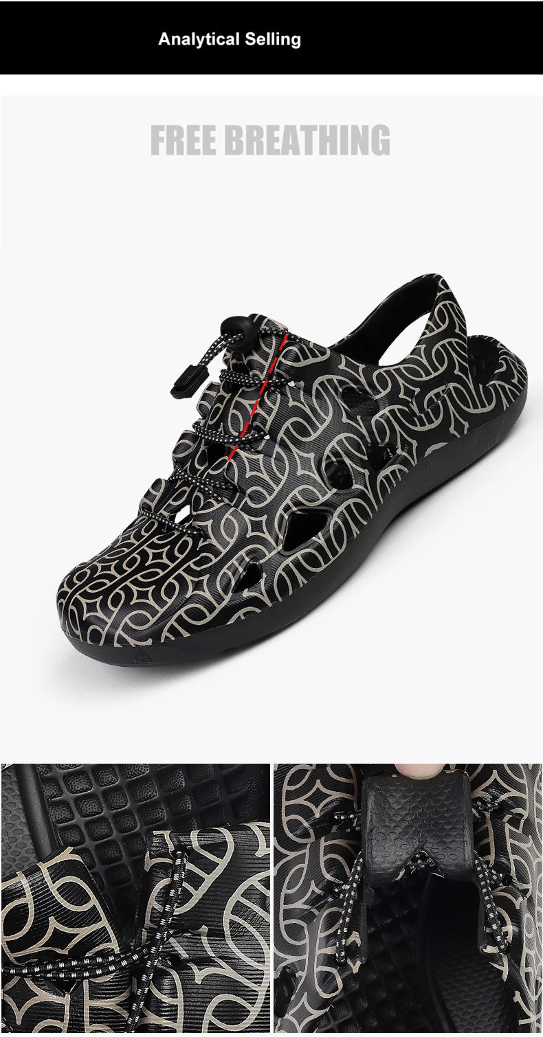 Men Sandals Brand Clogs Casual Shoes EVA Lightweight Sandles Man Colorful Shoes for Summer Beach Zapatillas Hombre