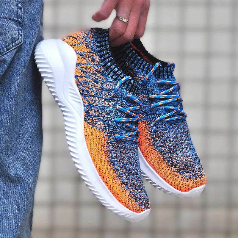 2025 New Men's Casual Shoes Breathable Outdoor Running Shoe Lace Up Lightweight Mens Vulcanized Shoes Plus Size Trend Men Shoes