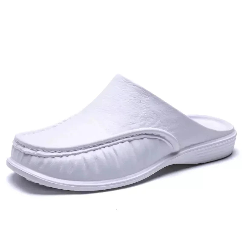 2025 Men Shoes EVA Slip on Flats Shoes Men's Slippers Men Walking Half Slipper Comfortable Soft Household Sandals