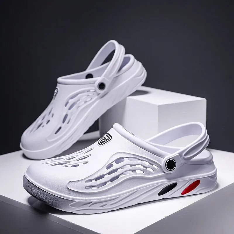 Male Slippers EVA Outdoor Vacation Simple Sandals Indoor Anti-slip Waterproof Clogs Off White Shose Summer Platform Shoes