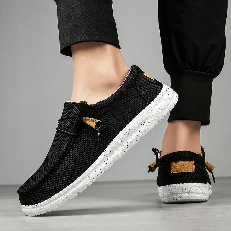 Canvas Loafers Comfortable Walking Flats for Man  Non Slip Soft Moccasins Sneakers Summer loafers Men Casual Shoes Slip on