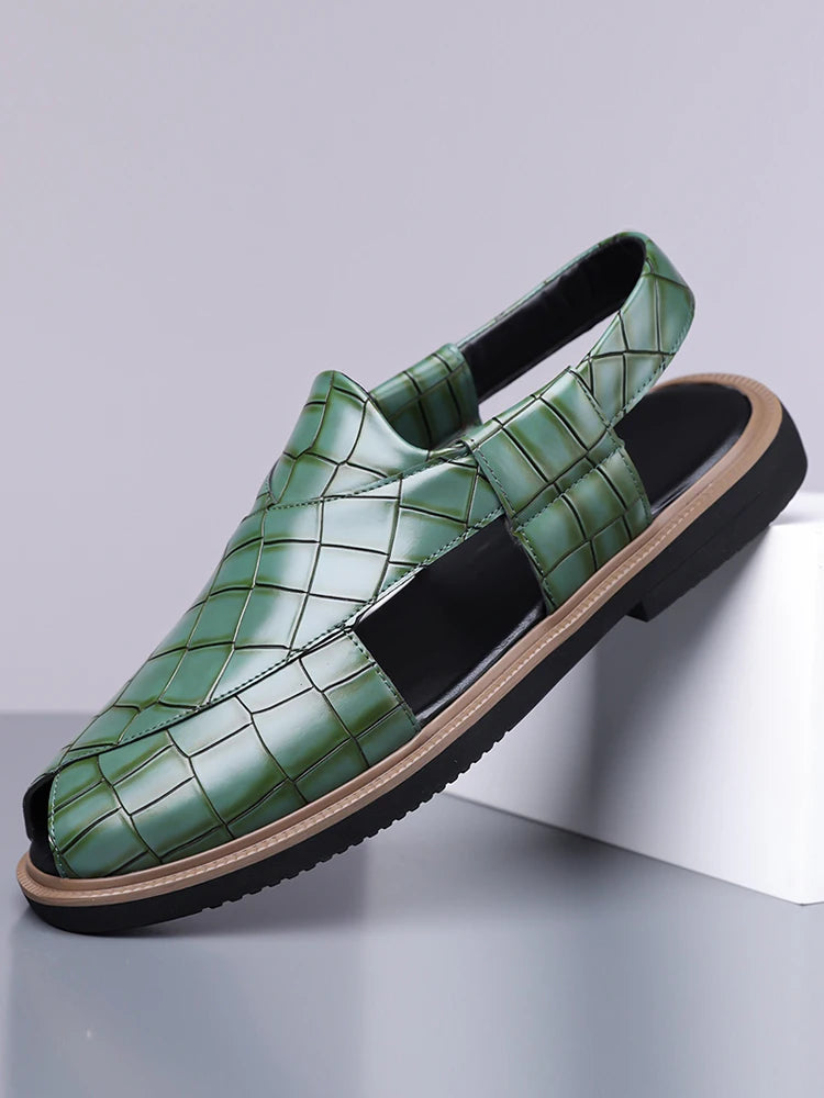 Men's Summer Fashionable Breathable Sandals Wear-Resistant Anti-Slip Comfortable Versatile Trendy Men's Shoes-2021