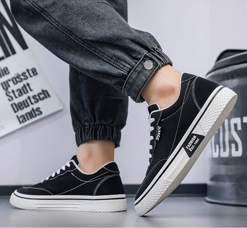 New Fashionable Men's Sports Sneakers Trendy Student Casual Shoes Korean Style Large Size Men's Shoes