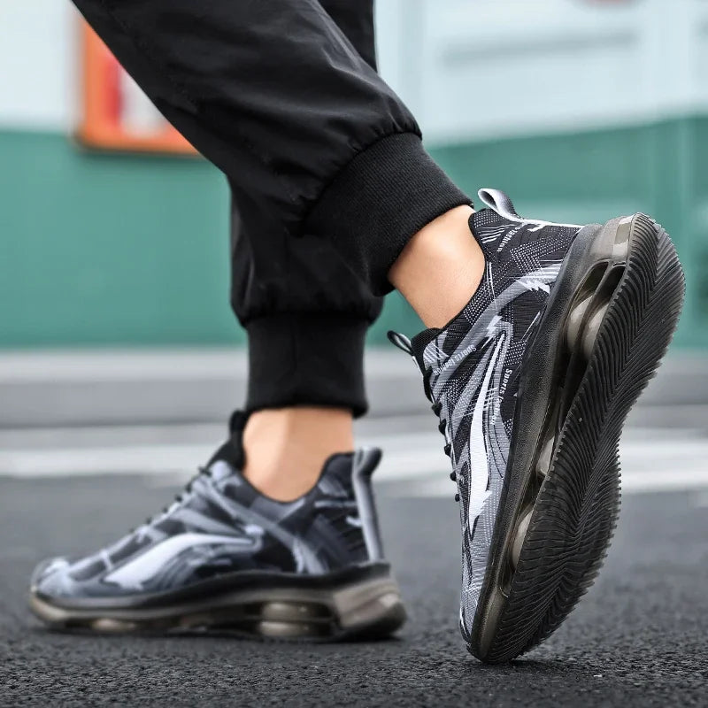 High Quality Sneakers Male Trend Black Platform Basketball Shoes Men Casual White Sport Walking Sneakers Men Trainer Big Size 47