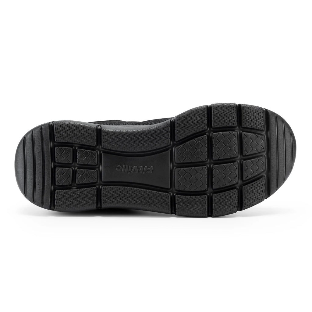 FitVille Men's Walking Shoes Wide Width Max Cushioning Lightweight Sneakers Casual Shoes for Plantar Fasciitis Pain Relief