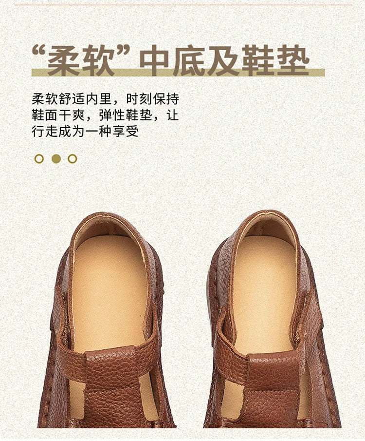 Johnature 2026 Spring New Square Toe Thick Soled Comfortable Commuter Women's Shoes Retro Genuine Leather Flats