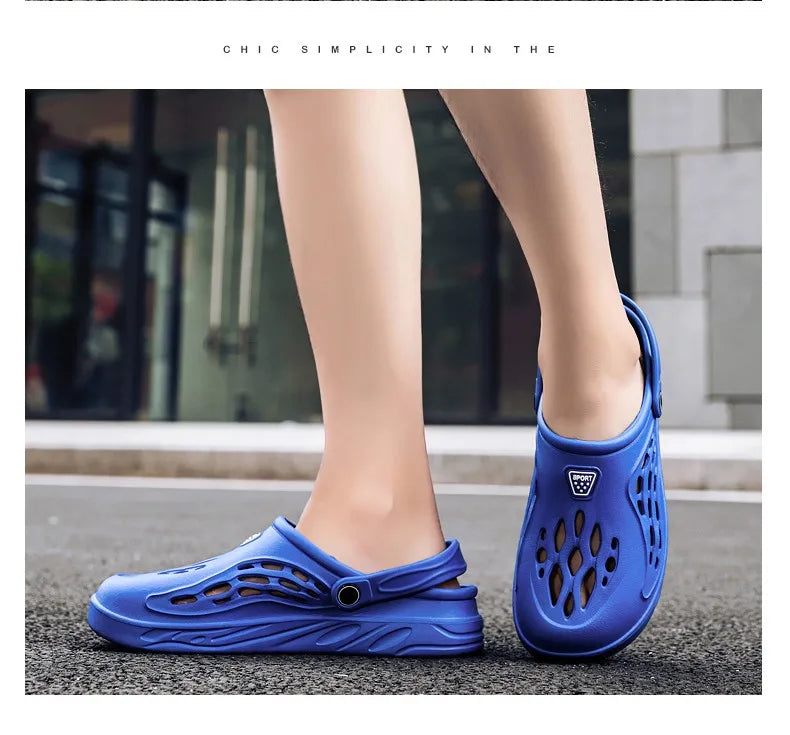 Male Slippers EVA Outdoor Vacation Simple Sandals Indoor Anti-slip Waterproof Clogs Off White Shose Summer Platform Shoes