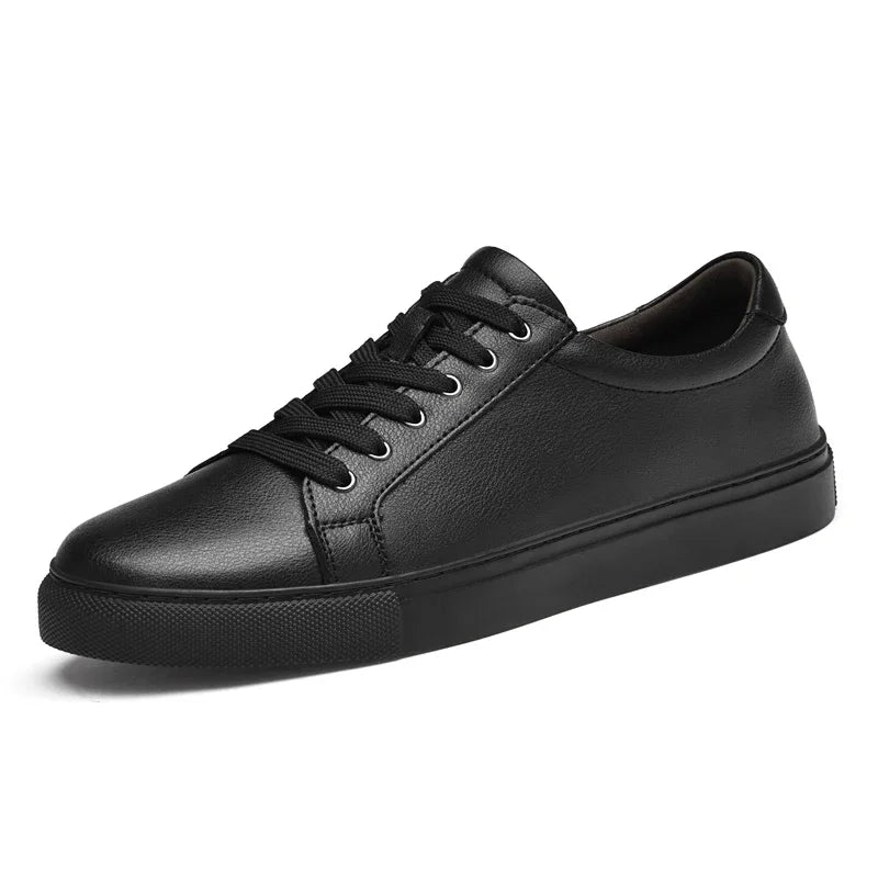 Luxury Brand Men's Sneakers Genuine Leather Casual Shoes Leisure Walk Men Shoes All-match Outdoor Skateboard Footwear For Male
