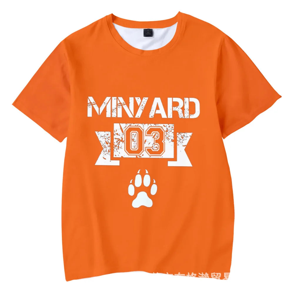 New The Foxhole Court Palmetto State Foxes Lacrosse Jersey Cosplay WILDS MINYARD 3D T-shirt Men/Women Graphic Tees Streetwear