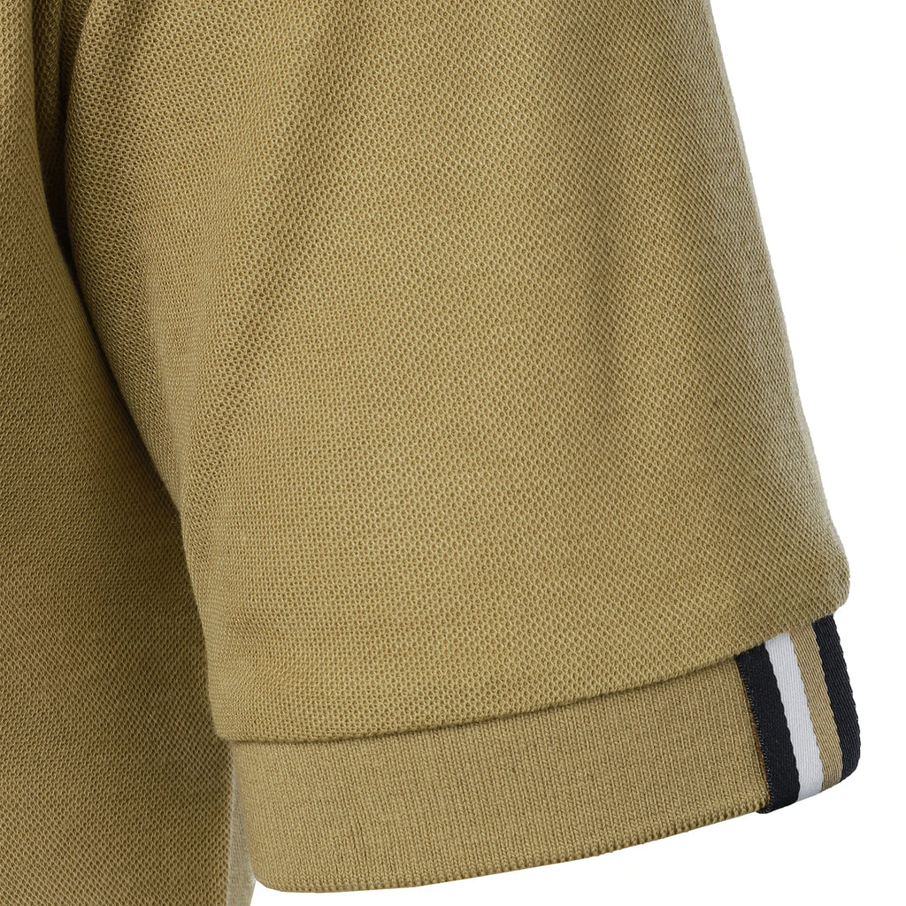 Men's solid color short-sleeved button-down lapel T-shirt casual top