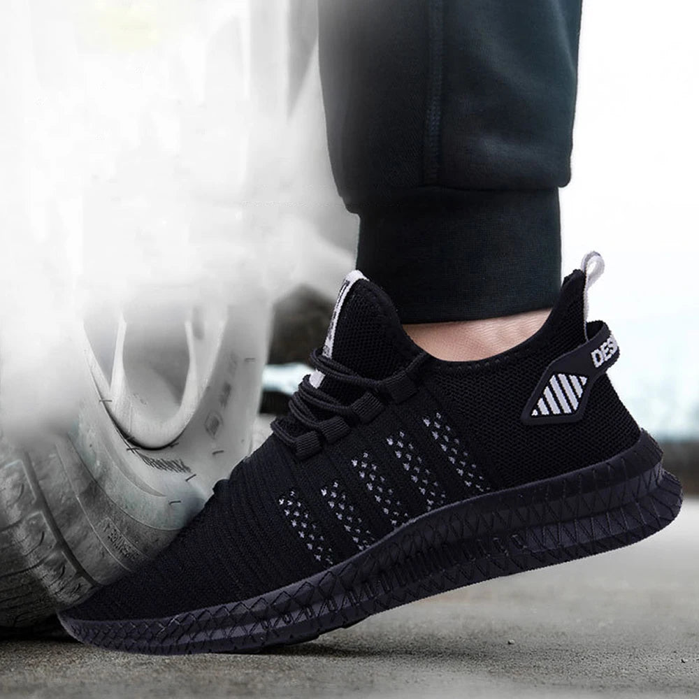 Work Safety Shoes Men's Safety Boots Anti-smash Work Shoes with Steel Toe Shoes Men Work Boots Anti-stab Safety Sneakers Male