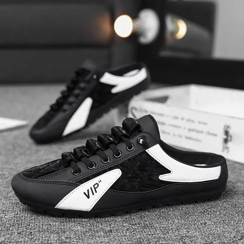 2025 Summer Slippers for Men Trendy Men's Flat Bottom Casual Shoes Soft Sole Support Shoes Men's Sneakers Zapatos De Hombre