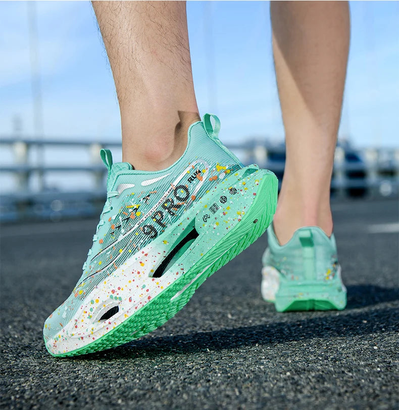 Running Shoes Speciality Carbon Board Marathon Men Sports Breathable Lightweight Women's Comfortable Athletic Nonskid Sneakers