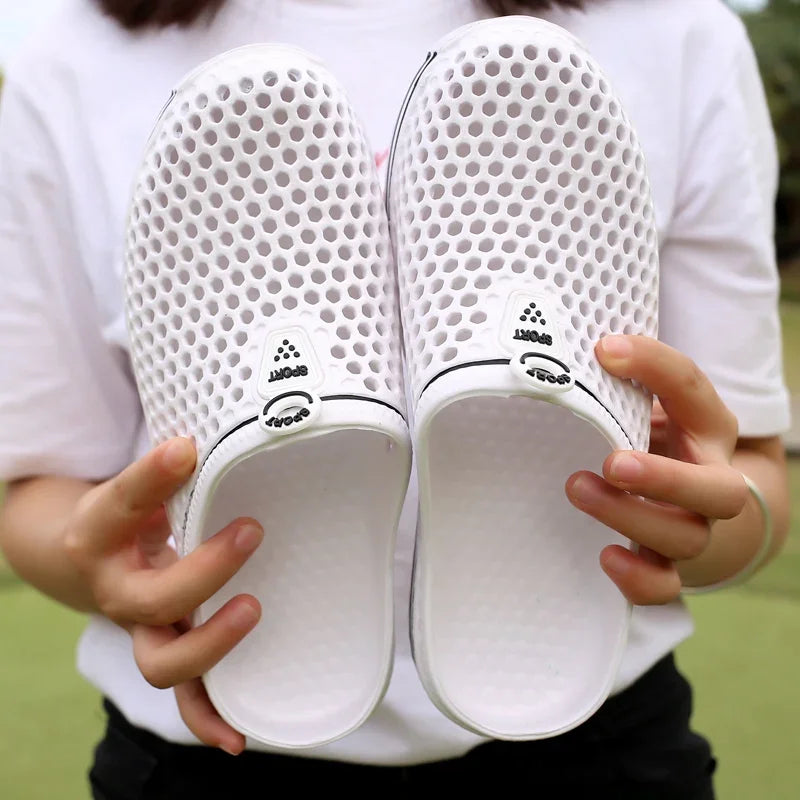 YRZL Men Slippers Lightweight Breathable Fashion Women Shower Slipper High Quality Beach Couple Flip Flop Swimming Shoes