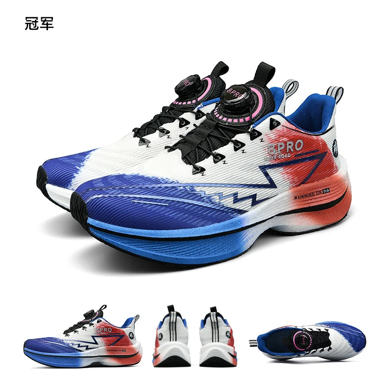 Athletic Running Shoes Men Professional Carbon Board Marathon Sports Breathable Lightweight Women Comfortable Casual Sneakers