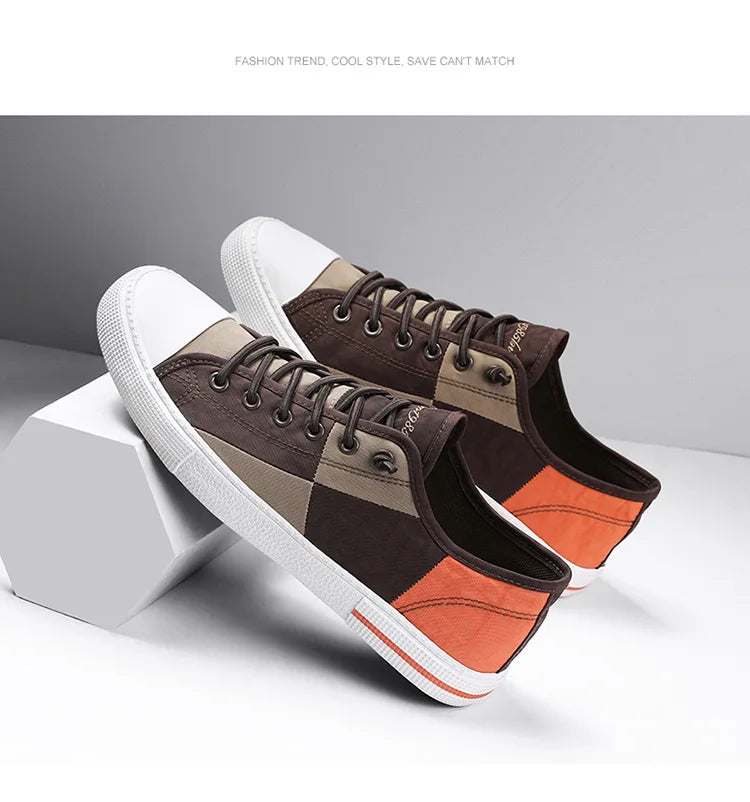 Men Sneakers Casual Shoes Men Flat Brand Fashion Canvas Shoes Comfortable Driving Tennis Sports Shoes Student