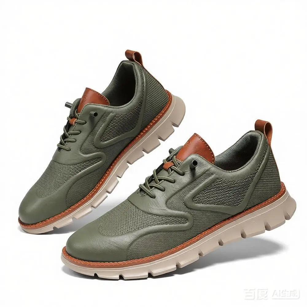 Men's Premium Leather Oxford Sneakers Casual Comfort Walking Shoes Navy Black Brown Fashion British Style Big Size 50 51 52