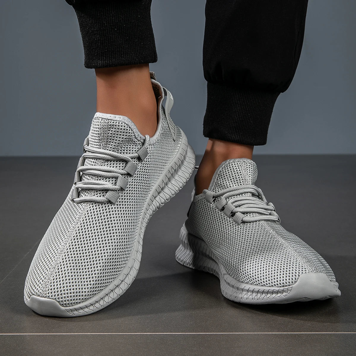YRZL Mens Running Breathable Lightweight Sneakers Men Casual Sports Shoes Anti Slip Walking Shoes Comfortable Gym Training Shoes