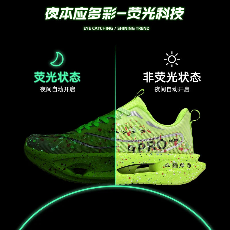 Running Shoes Speciality Carbon Board Marathon Men Sports Breathable Lightweight Women's Comfortable Athletic Nonskid Sneakers