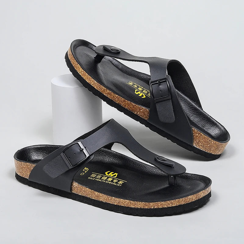 Big Size Mens Flip Flops Microfiber Leather Slippers Clogs Chanclas Hombre Chinelo Masculino Claquette Homme Summer Casual Shoes