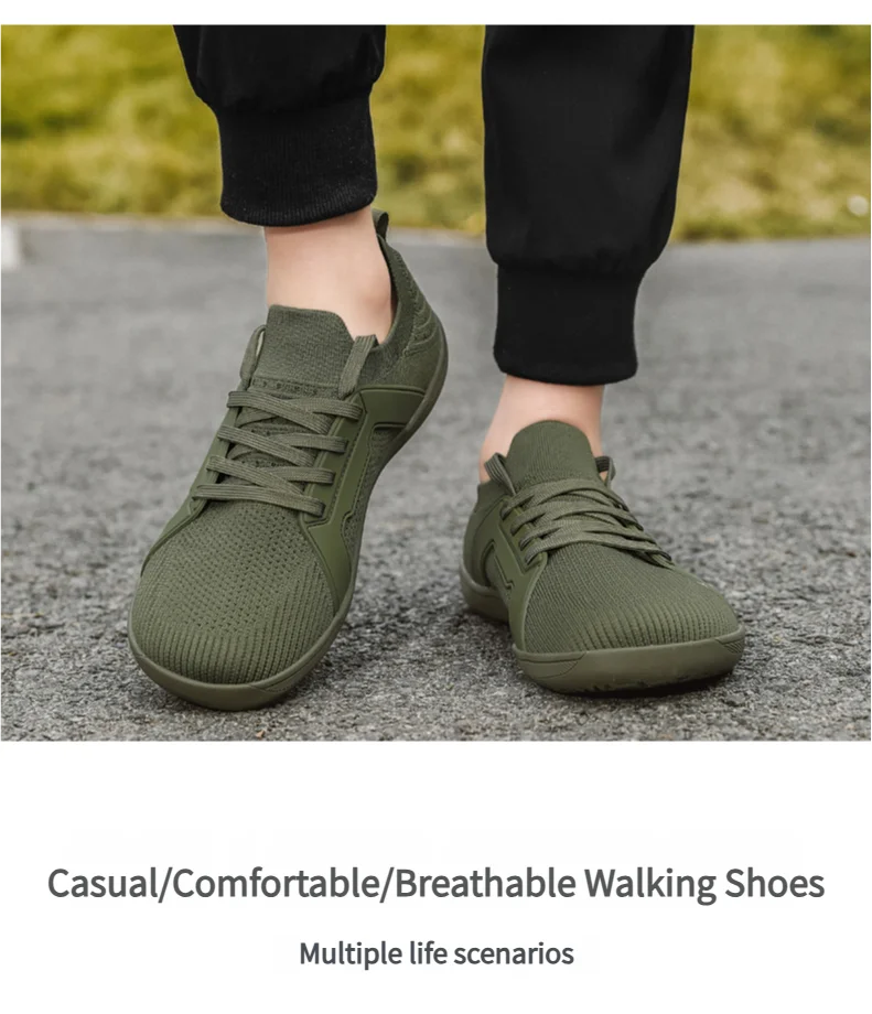 Wide Toe Sports Shoes for Men and Women Unisex Barefoot Sneakers for Hiking Yoga and Daily Wear Comfortable and Breathable