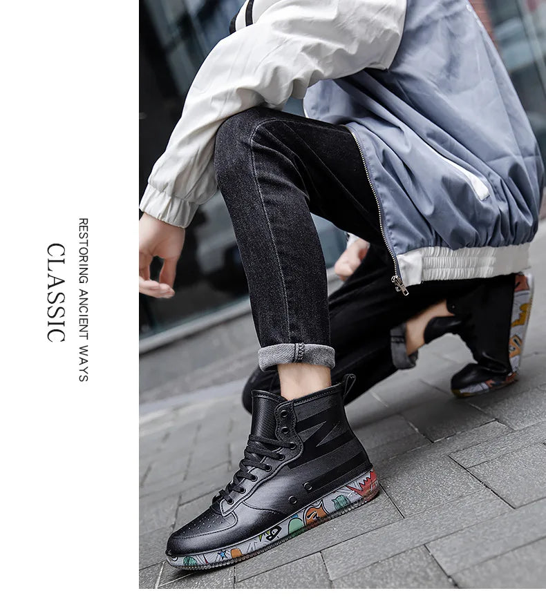 Men Rain Boots Fashion Trendy Nude Boots Anti-skid Work Chef Shoes Durable Waterproof Rubber Fishing Shoes Male Sneakers 2023New