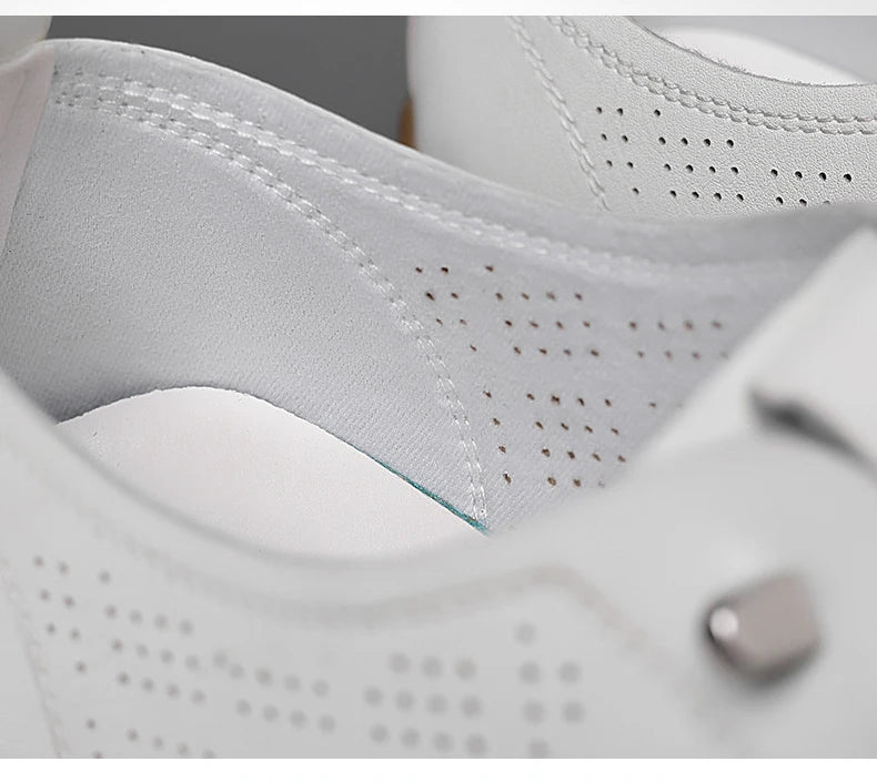 2025 Shoes for Men Leather Casual Shoes Summer New Microporous Slip-on Loafers Fashion Round Toe Sandals Driving Shoes