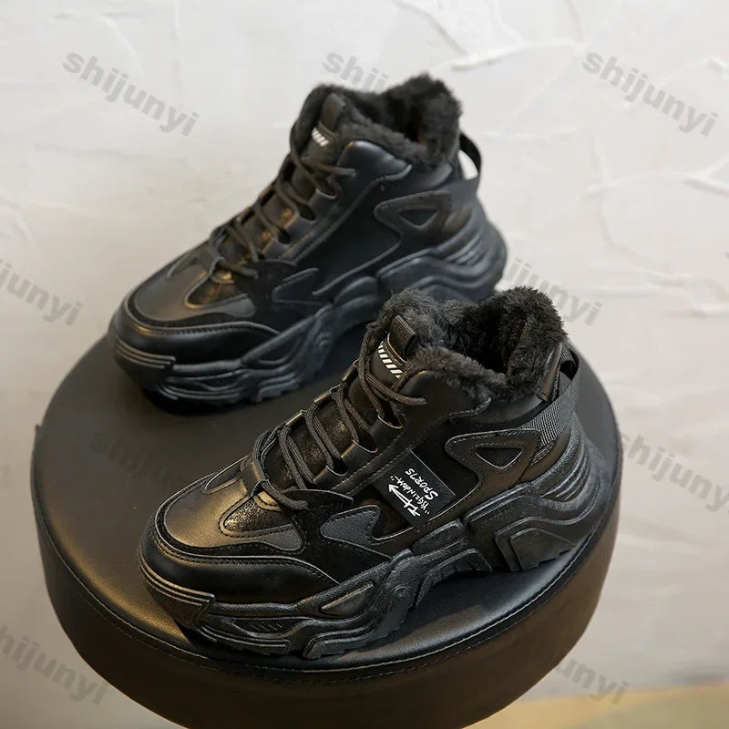 Chunky Platform Sneakers for Women Autumn New Fashion Thick Sole Vulcanized Shoes Woman Casual Non Slip Breathable Sports Shoes