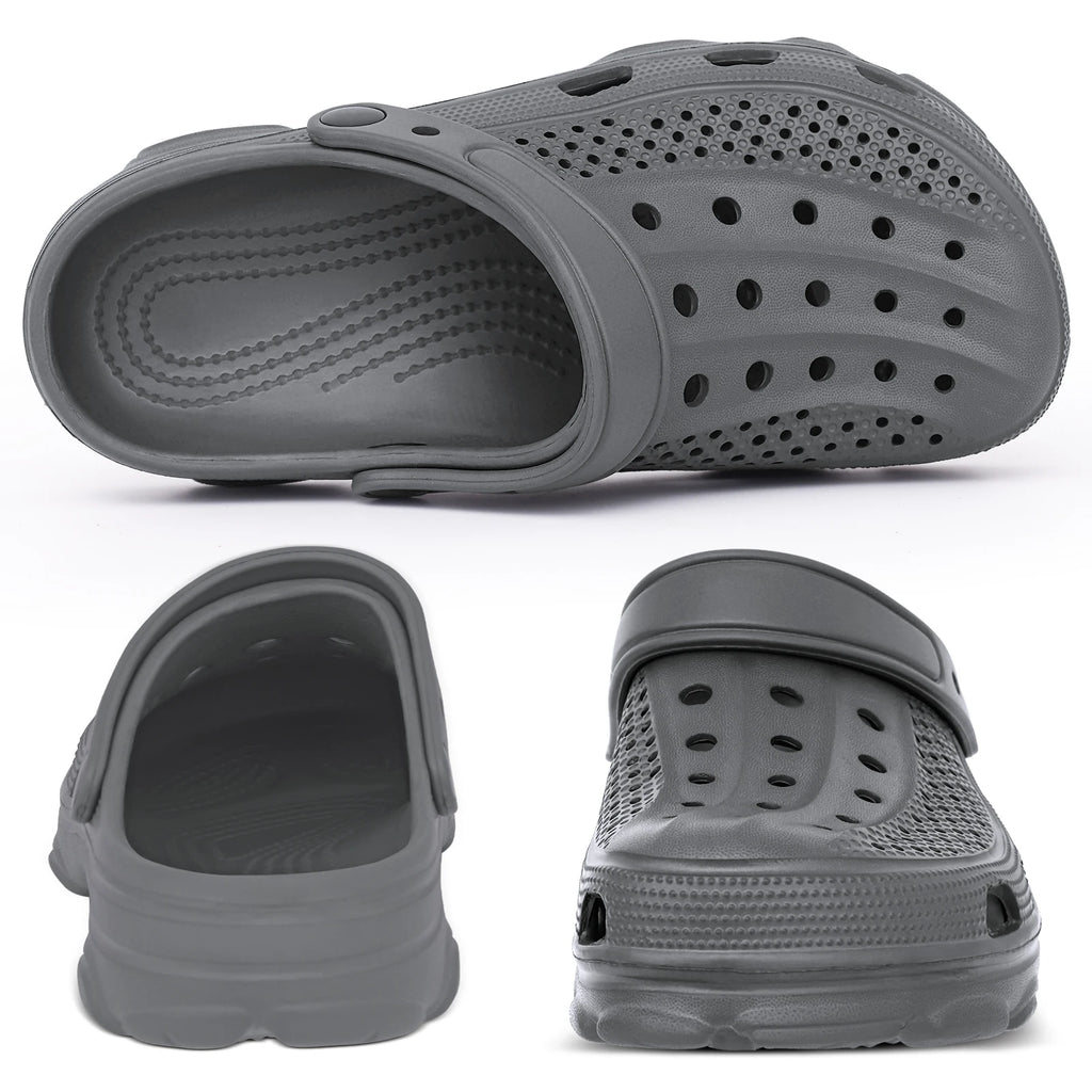 Comwarm Men Clogs Slippers Breathable Garden Sandals Non-Slip Comfort Beach Shoes Men Sandals Indoor Outdoor Casual Fishing Shoe