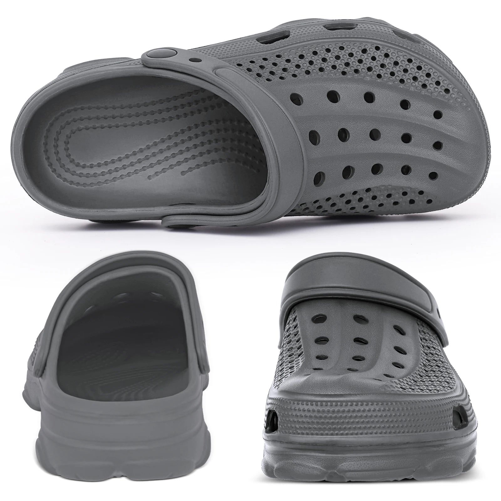 Comwarm Men Clogs Slippers Breathable Garden Sandals Non-Slip Comfort Beach Shoes Men Sandals Indoor Outdoor Casual Fishing Shoe