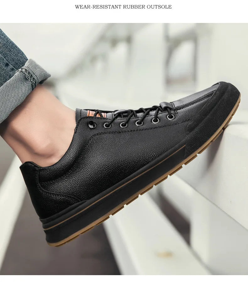 Genuine Leather Casual Shoes for Men 6CM Height Increase Sports Shoes High Quality Flats Shoes Male Brand Office Work Shoe