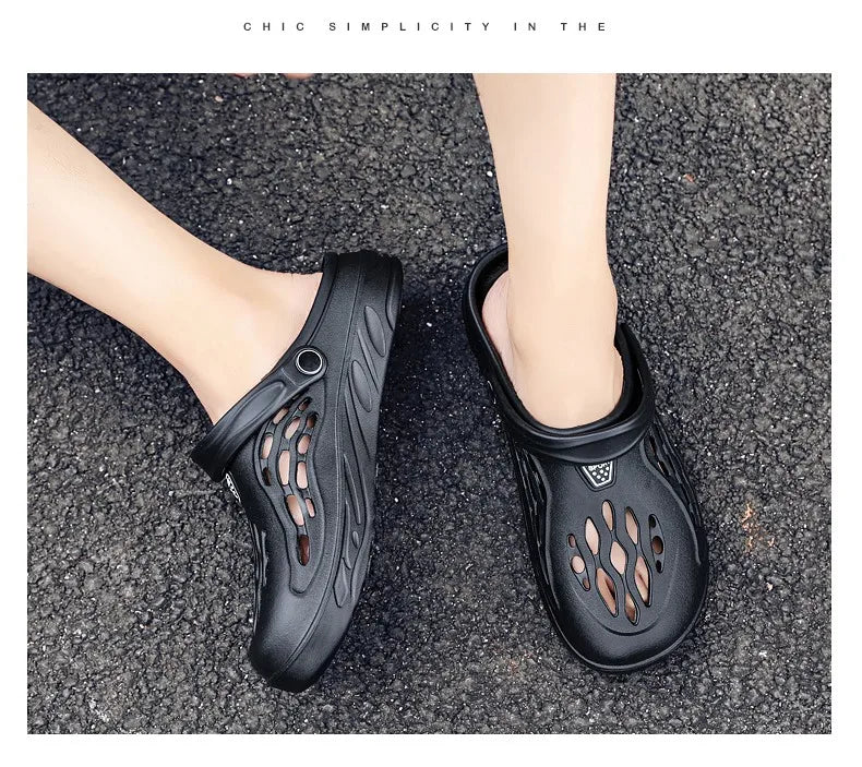 Male Slippers EVA Outdoor Vacation Simple Sandals Indoor Anti-slip Waterproof Clogs Off White Shose Summer Platform Shoes