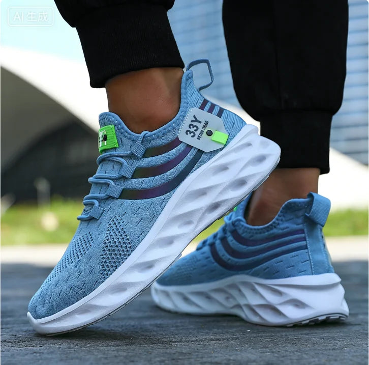 Casual Sports Running Shoes for Men Lightweight Casual Sports Shoes Comfort Athletic Nonskid Sneakers Outdoor Tenis Para Hombre